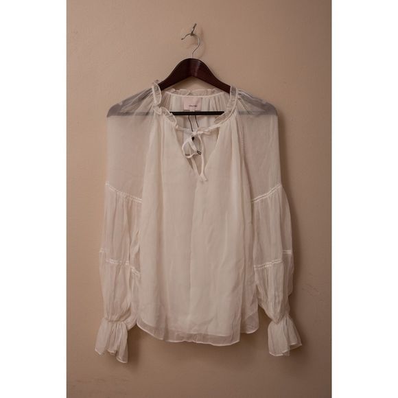 cinq a sept light blouse - Picture 1 of 7